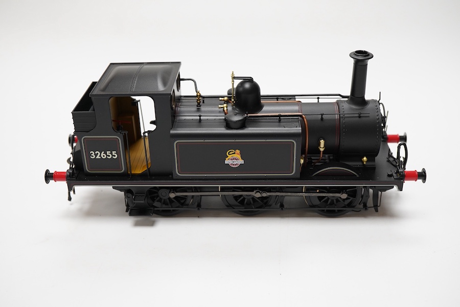 A boxed Dapol 0 gauge BR Terrier class A1X 0-6-0T locomotive, 32655, in black livery